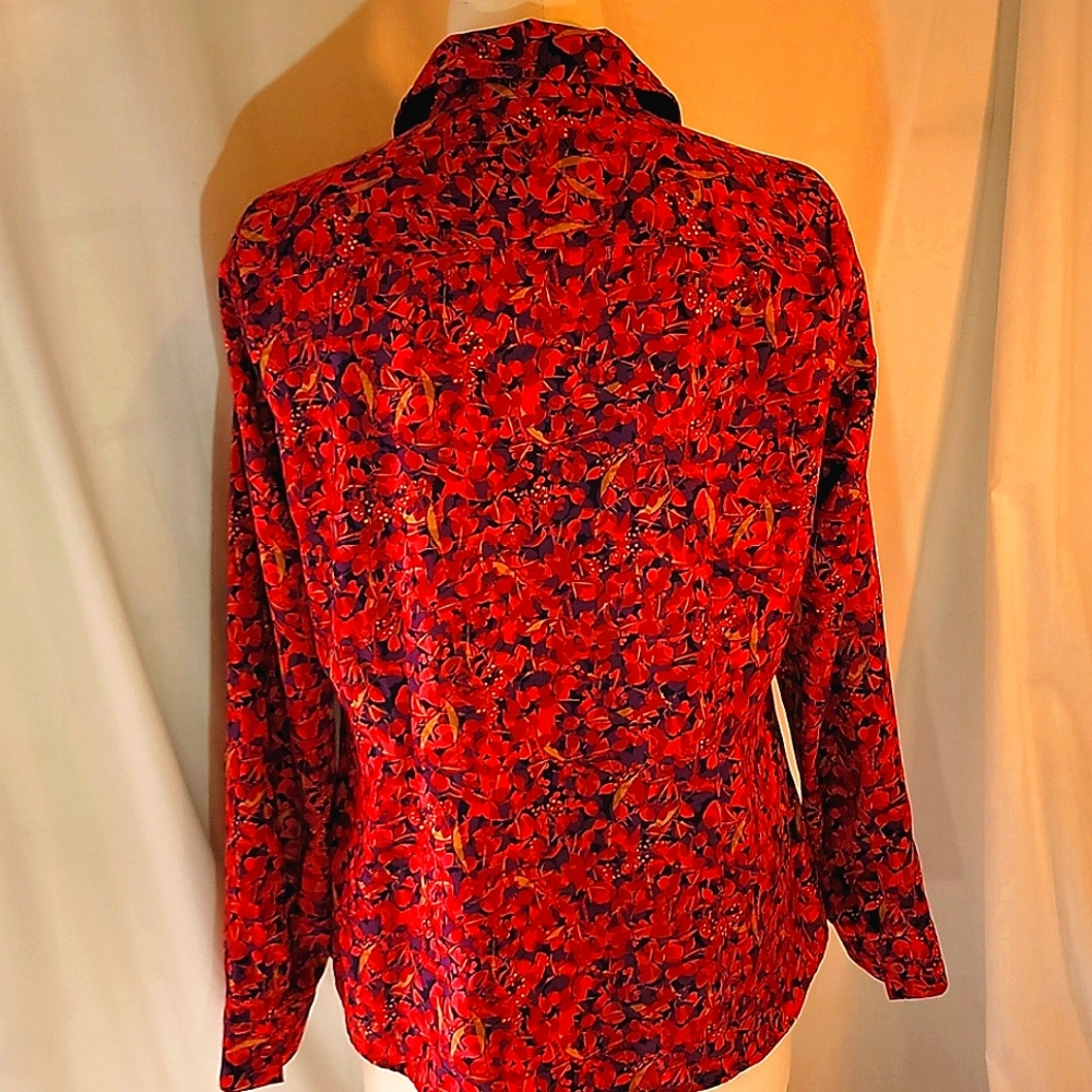 Coldwater Creek No Iron 100% Cotton Blouse - Picture 2 of 5